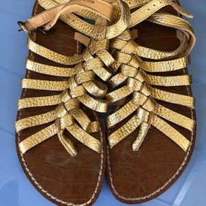 Sam Edelman Greco Gold Sandals